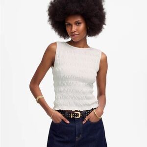 MADEWELL Smocked Boatneck Tank